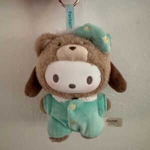 Sanrio Plush Keychain Pochacco Latte Baby Opened bag